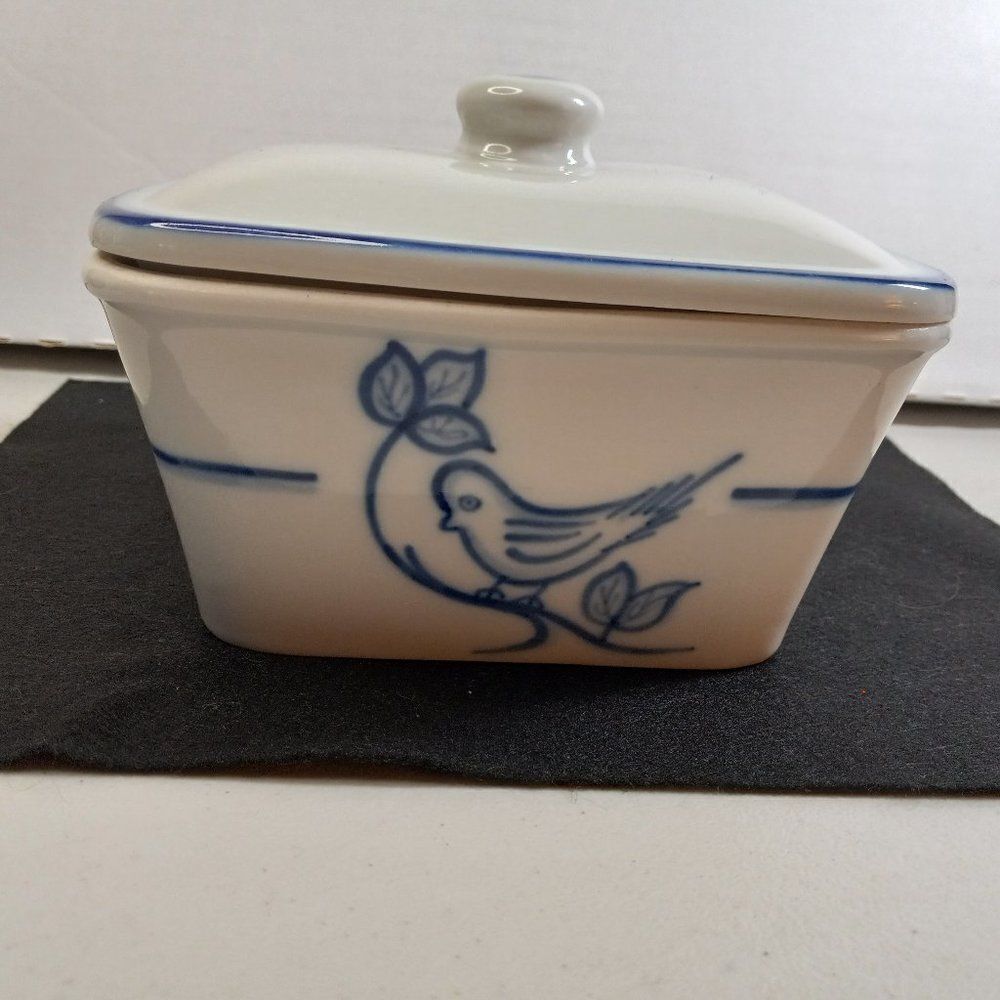 Viana Do Castelo Blue Bird Baking dish with Cover